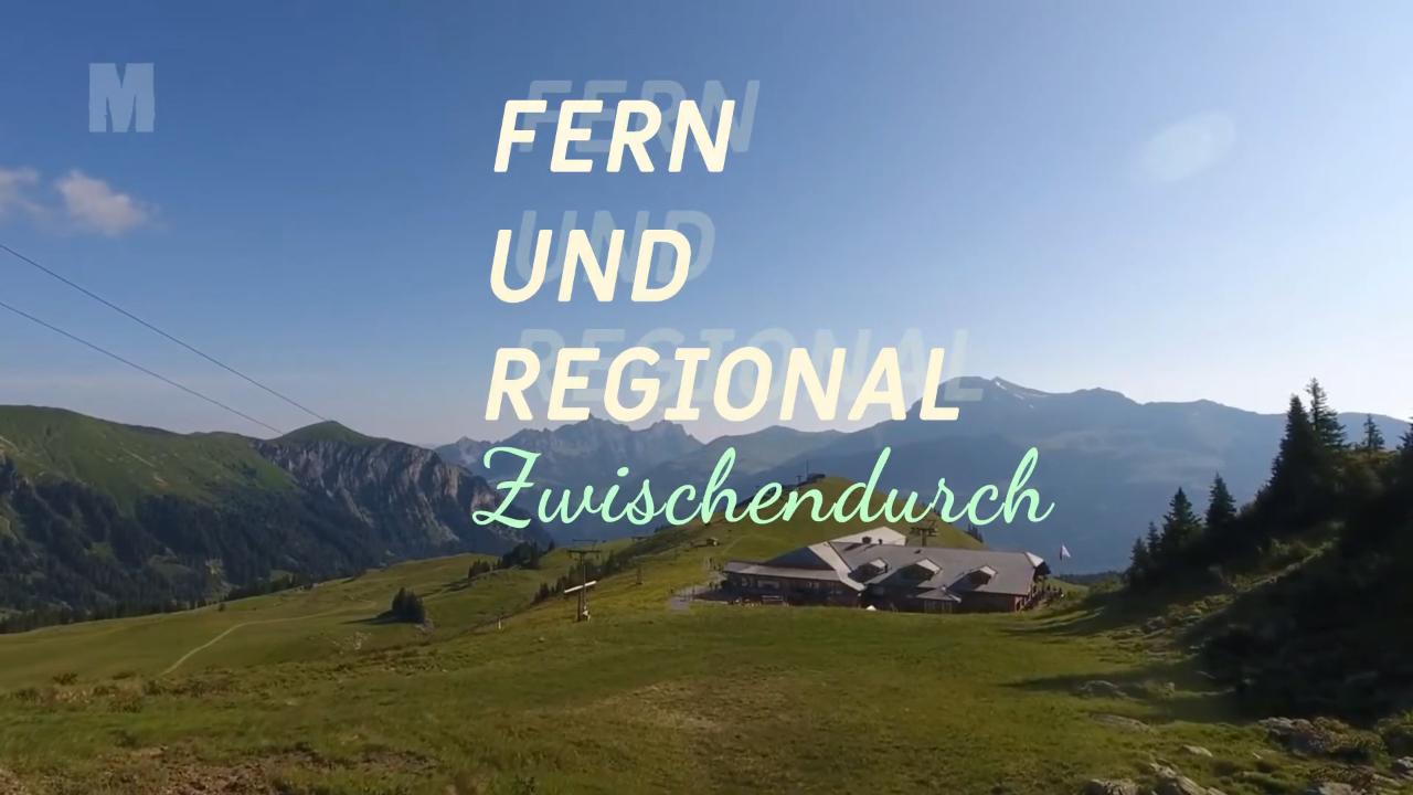Titelbild der fiktiven Sendung 'Fern und Regional Zwischendurch' mit Heimat-Flair